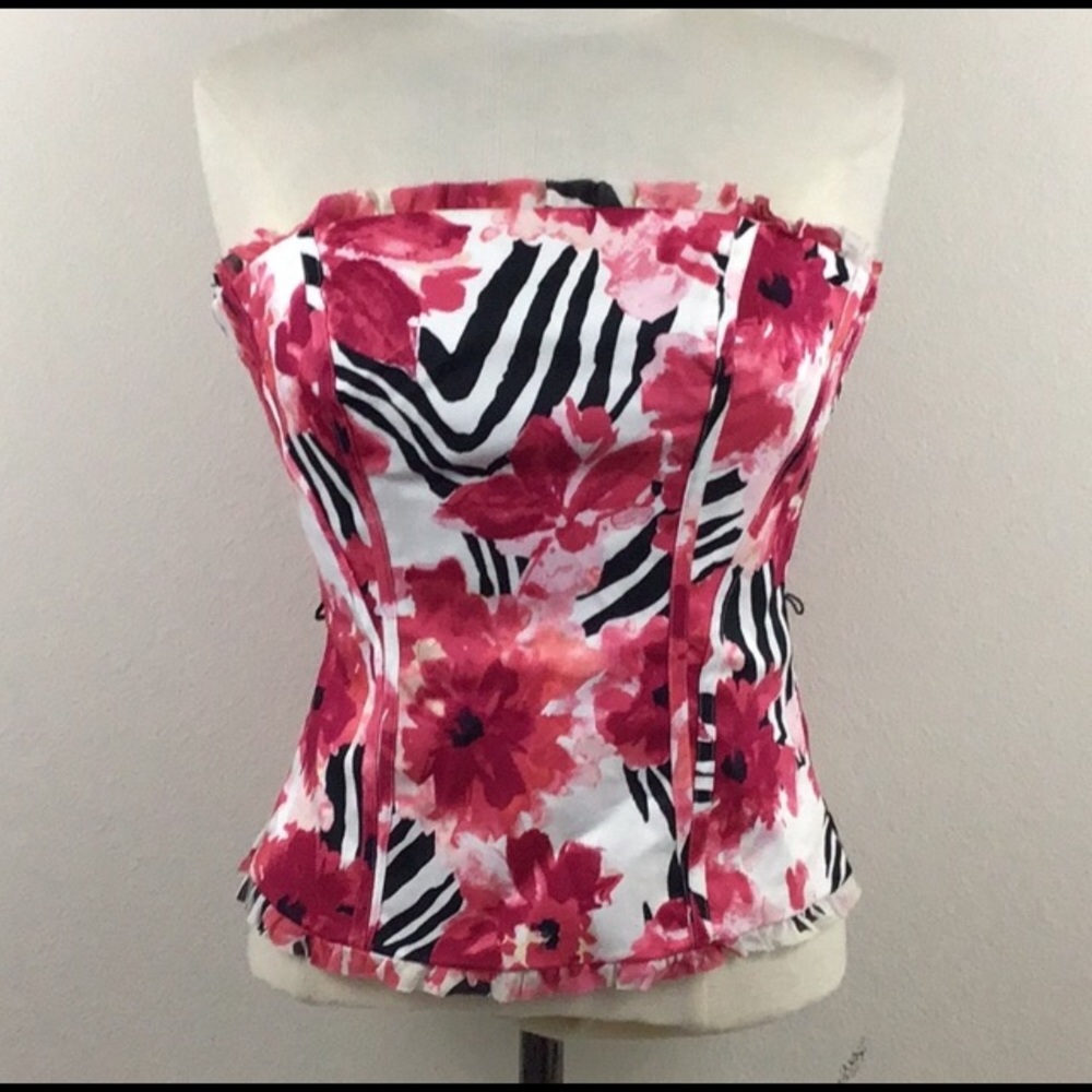 💝White House Black Market Corset Top Size 0